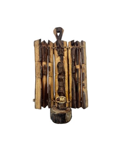 Olive Wood Loop Handmade Nativity