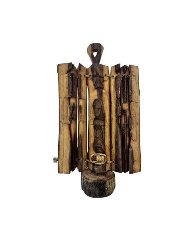 Olive Wood Loop Handcrafted African Nativity